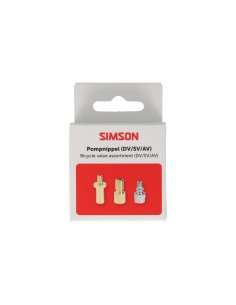 Simson pompnippel assortiment 3-delig