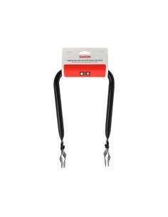 Simson rugleuning smal zwart met kussen