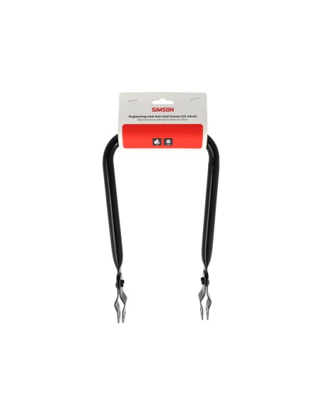 Simson rugleuning smal zwart met kussen