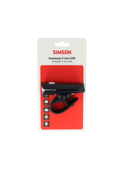 Simson koplamp Aurora X-line 200