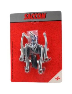 Saccon V-brake set voor + achter zilver