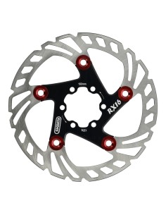 Elvedes remschijf 160mm RX zesgats 1.8mm zwart/rood