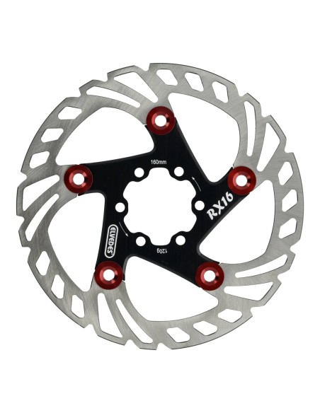 Elvedes remschijf 160mm RX zesgats 1.8mm zwart/rood