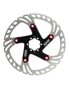 Elvedes remschijf 203mm RX zesgats 1.8mm zwart/rood