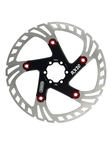 Elvedes remschijf 203mm RX zesgats 1.8mm zwart/rood