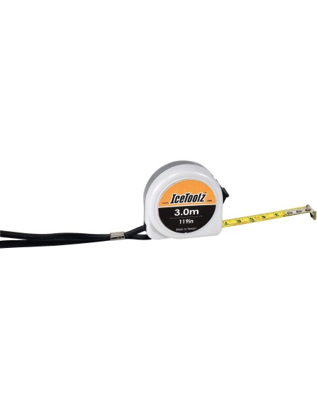 Icetoolz rolmaat 3m (cm + inches)