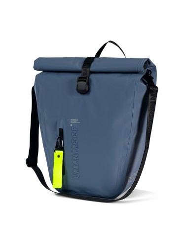 Urban Proof fietstas enkel Storm recycled blauw 20L