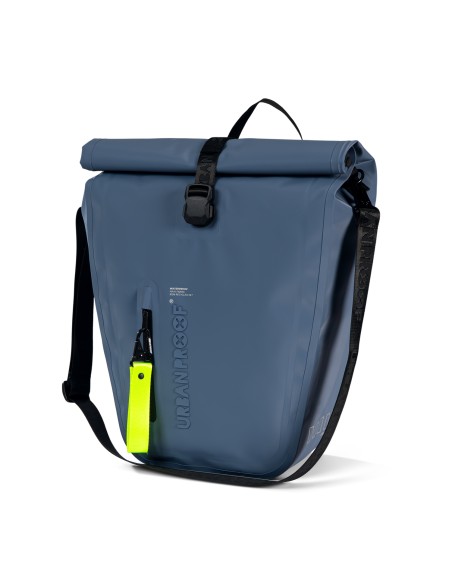 Urban Proof fietstas enkel Storm recycled blauw 20L