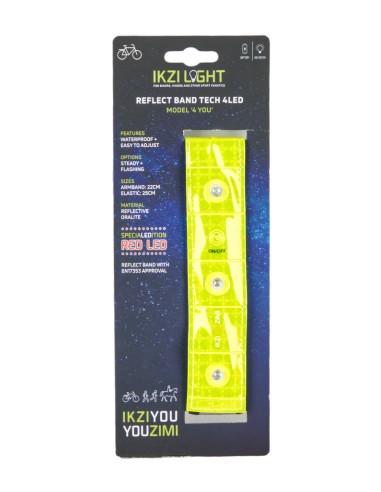 IKZI reflectie armband met 4 led