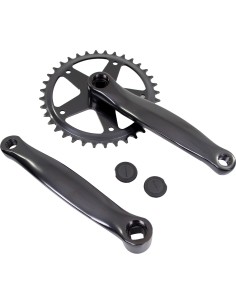 Crankstel 36t 170 alu zwart