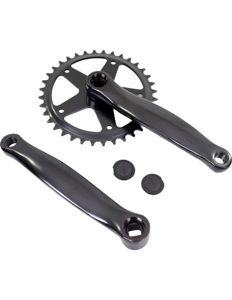 Crankstel 36t 170 alu zwart