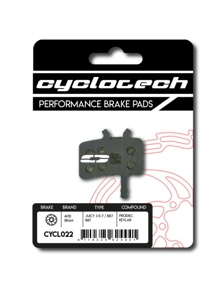 Cyclotech schijfremblok Prodisc Kevlar Avid Juicy