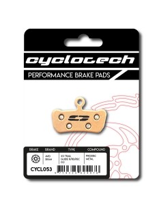 Cyclotech schijfremblok Prodisc Metal Sram G2