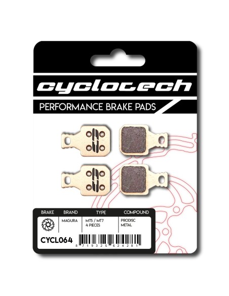 Cyclotech schijfremblok Prodisc Metal Magura MT5 MT7