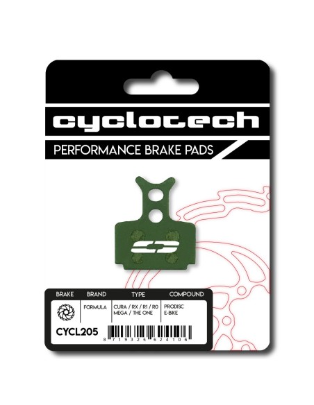 Cyclotech schijfremblok Prodisc E-bike Formula Cura