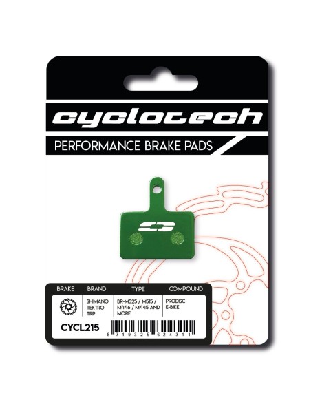 Cyclotech schijfremblok Prodisc E-bike Shimano SLX