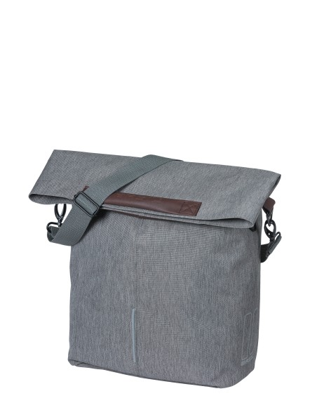 Basil shoppertas City MIK Hooks grijs 14-16L