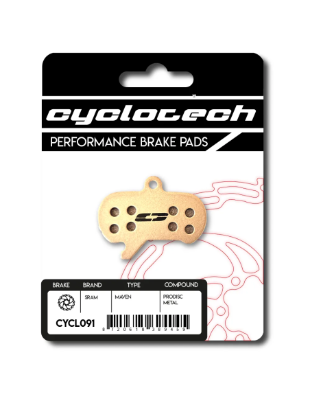 Cyclotech schijfremblok Prodisc Metal Sram Maven