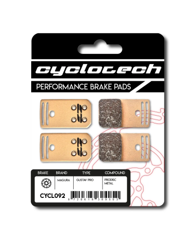 Cyclotech schijfremblok Prodisc Metal Magura Gustav Pro