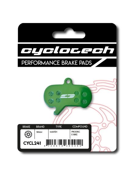 Cyclotech schijfremblok Prodisc E-bike Sram Maven