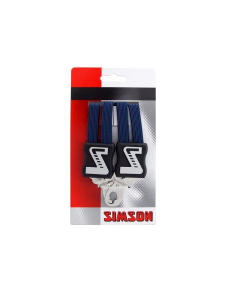 Simson snelbinder lang donker blauw