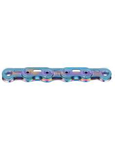 KMC ketting X Flattop SL SRAM 126s waxed aurora blue