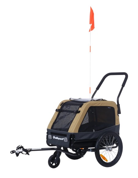 Polisport Pet trailer XL (45KG) voor fietsen en wandelen