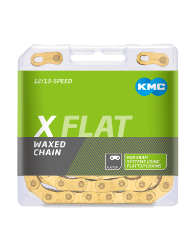 KMC ketting X Flattop SRAM 126s waxed TiN gold