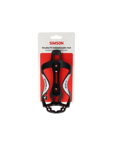Simson bidonhouder DoubleFit mat zwart