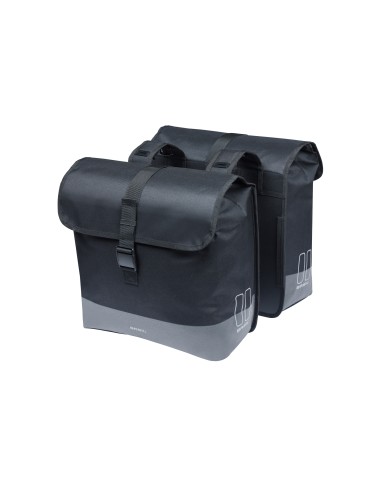 Basil fietstas dubbel Mara Evo XL zwart 38-46L