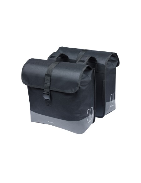 Basil fietstas dubbel Mara Evo XL zwart 38-46L