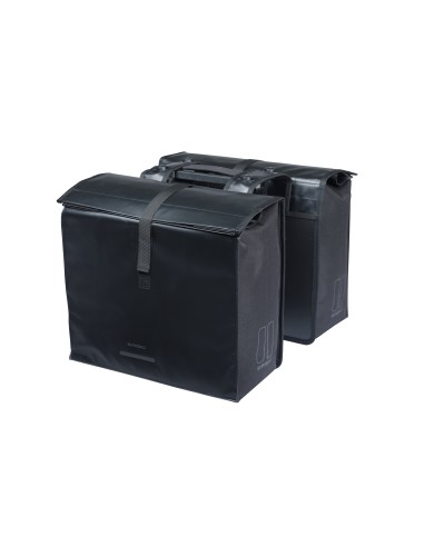 Basil fietstas dubbel Urban Load Pro zwart MIK 50-64L