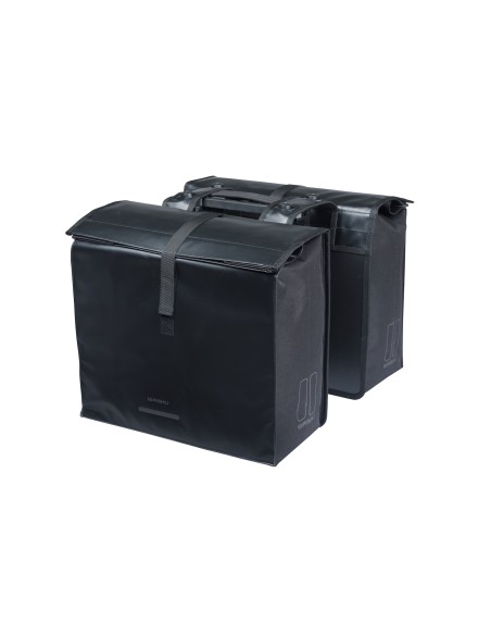 Basil fietstas dubbel Urban Load Pro zwart MIK 50-64L