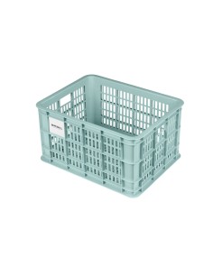 Basil fietskrat M silver blue 29.5L recycled