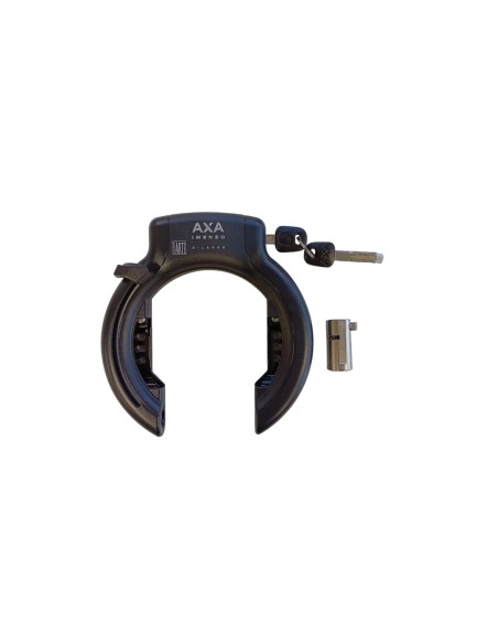 Axa ringslot Imenso large zwart + accuslot Bosch Powertube