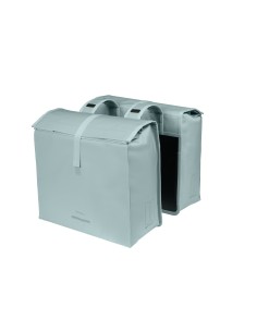 Basil fietstas dubbel Urban Load Pro silver blue 50-64L