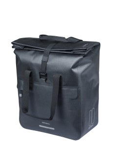 Basil shoppertas Urban Dry Neo MIK Hooks zwart 23-26L