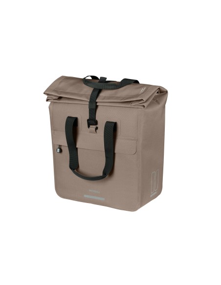 Basil shoppertas Urban Dry Neo Mik Hooks sage brown 23-26L
