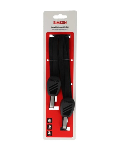 Simson karabijnhaakbinder 60cm zwart