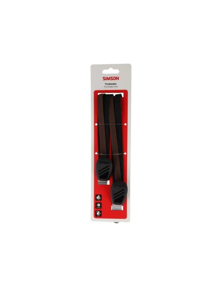 Simson triobinder 60cm zwart/bruin