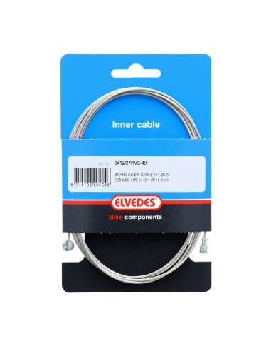 Elvedes rem binnenkabel rvs 49dr 2 nippels ton 7x6 peer 5.5