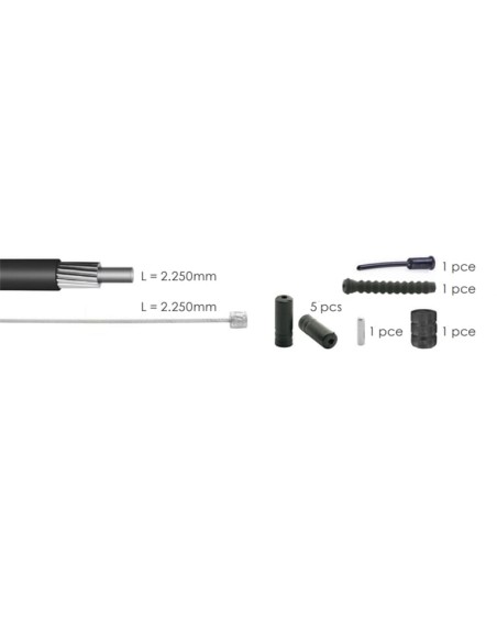 Elvedes schakel kabel kit 1x zwart