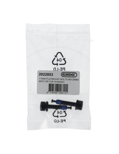 Elvedes 1 paar flatmount adapter bouten M5 × 28 mm