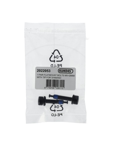 Elvedes 1 paar flatmount adapter bouten M5 × 28 mm