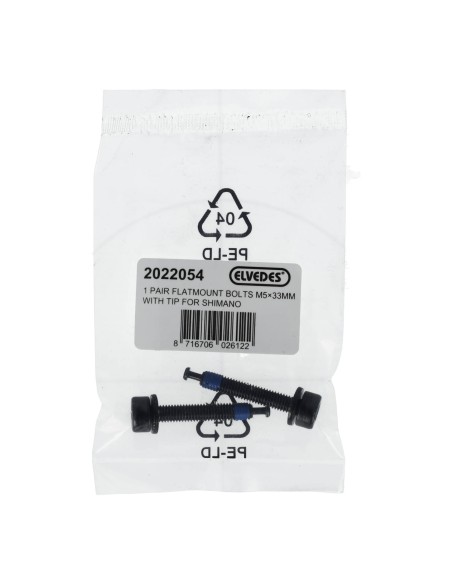 Elvedes 1 paar flatmount adapter bouten M5 × 33 mm