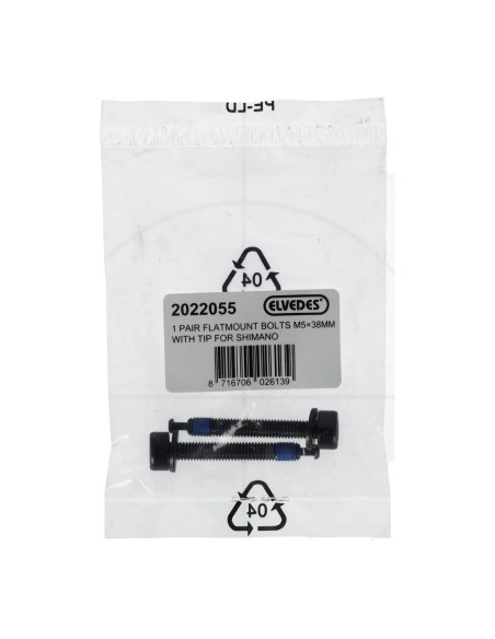 Elvedes 1 paar flatmount adapter bouten M5 × 38 mm