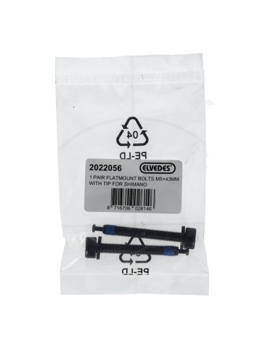 Elvedes 1 paar flatmount adapter bouten M5 × 43 mm