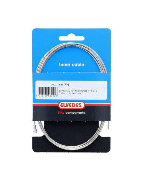 Elvedes rembinnenkabel RVS 19dr 1.5mm met V-nippel 2000mm