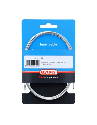 Elvedes rembinnenkabel gegalv 1.5mm V-nippel 2250mm