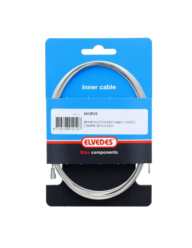 Elvedes rembinnenkabel RVS 19dr 1.5mm V-nippel 2250mm